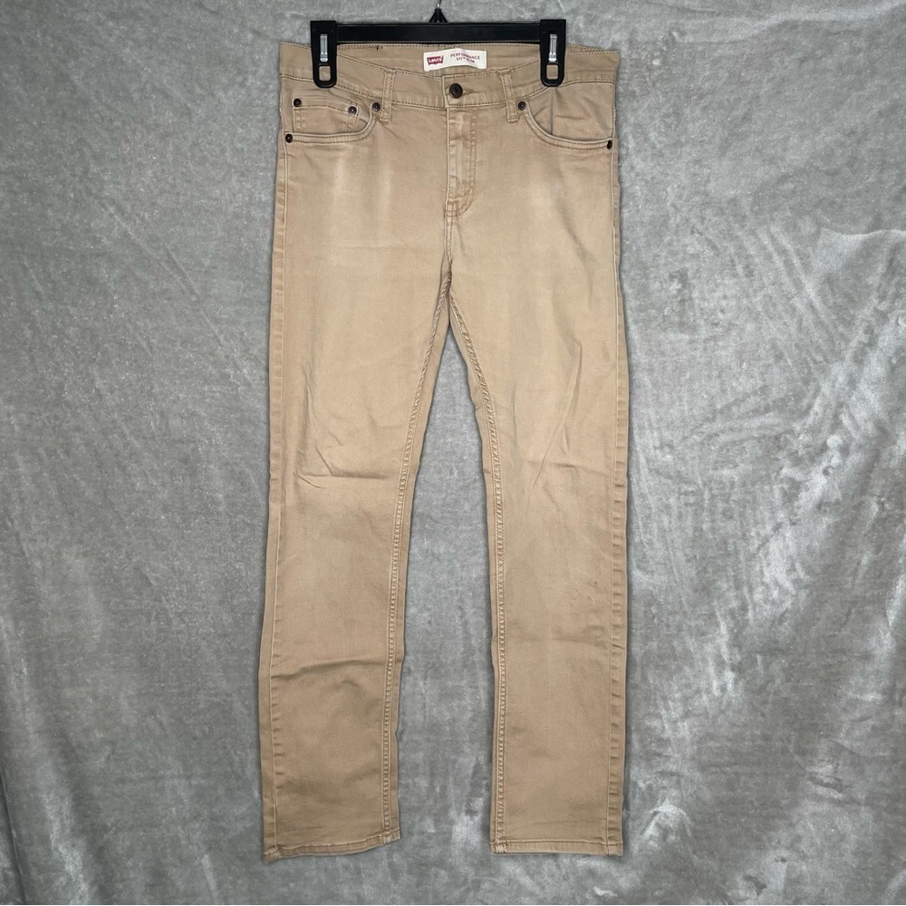 Levi's Performance 511 Slim Fit Big Boy Jeans Tan Khaki Size 20 30x30 Uniform